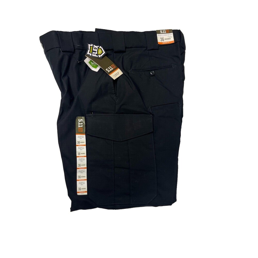 511 tactical pants mens 36x32 Midnight Navy UNHemmed straight fit Flex NWT
